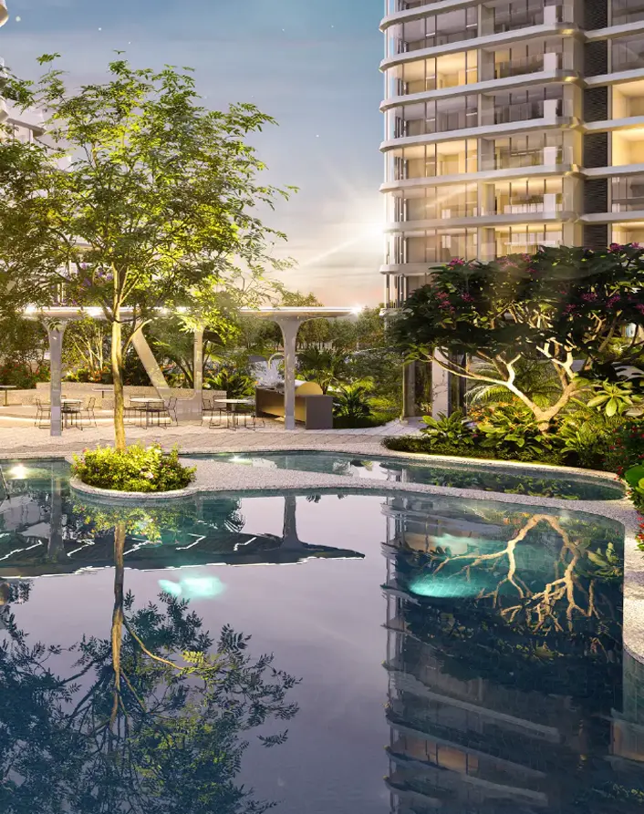 Triton Crown Tiện ích Hồ Bơi & Vườn Cảnh Quan — Block A Tầng 3